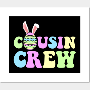 Easter Cousin Crew Family Matching Boys Girls Kids Toddlers Posters and Art